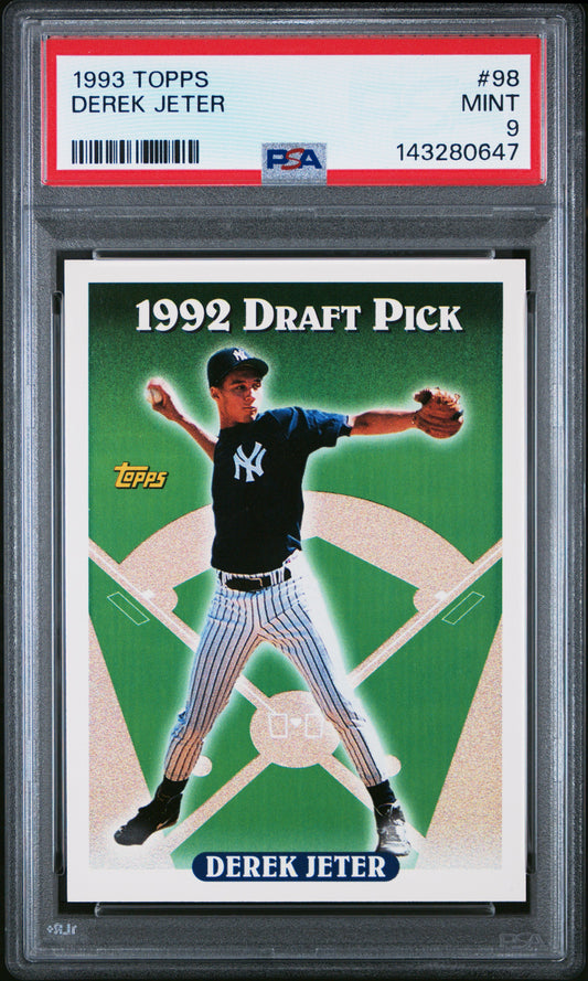 1993 Topps #98 Derek Jeter RC PSA 9