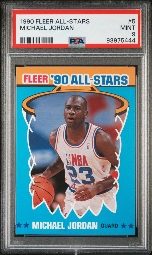 1990 Fleer All-Stars #5 Michael Jordan PSA 9