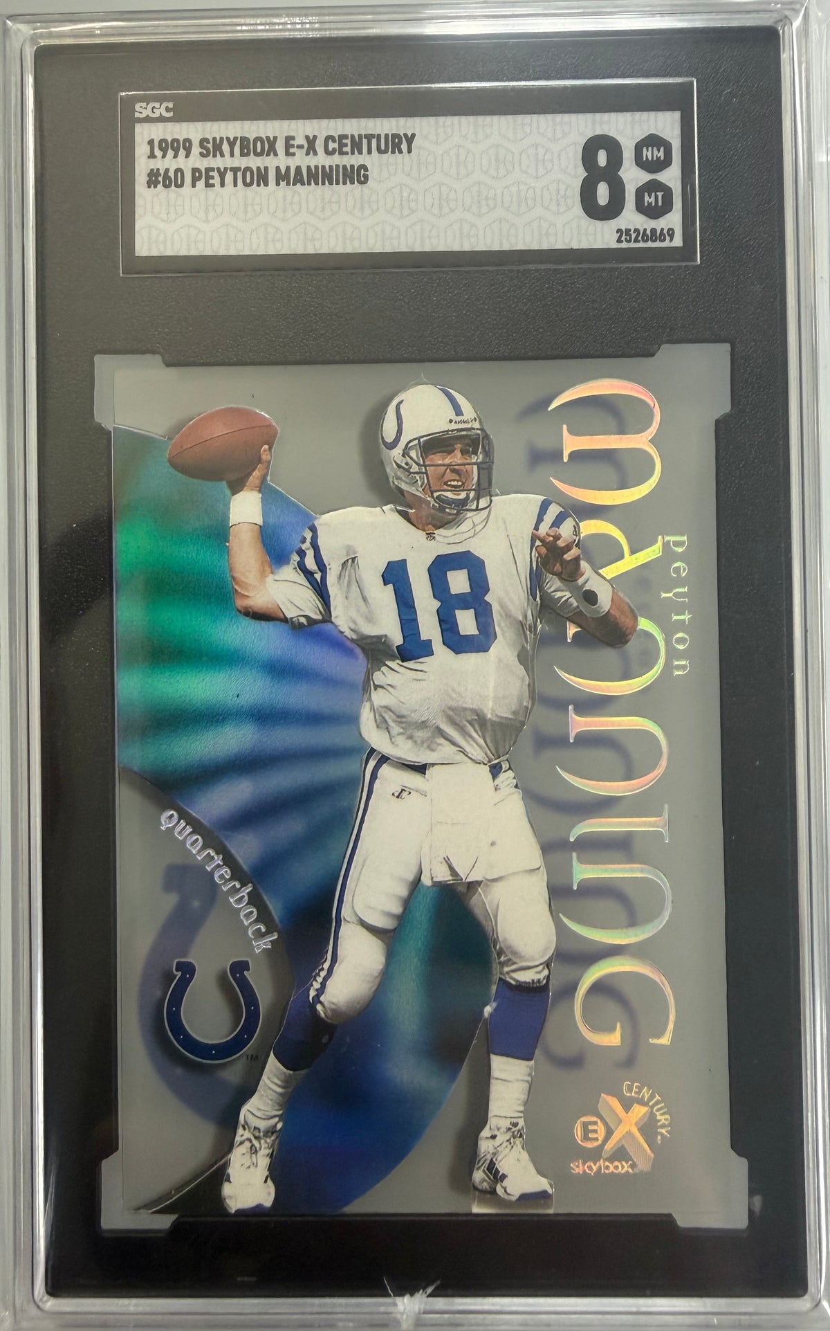 1999 Skybox E-X Century #60 Peyton Manning SGC 8