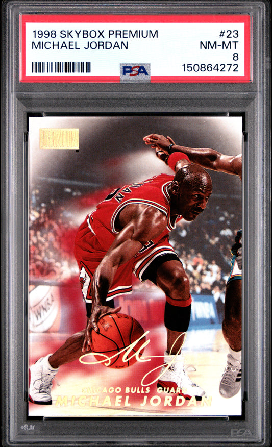 1998 Skybox Premium #23 Michael Jordan PSA 8
