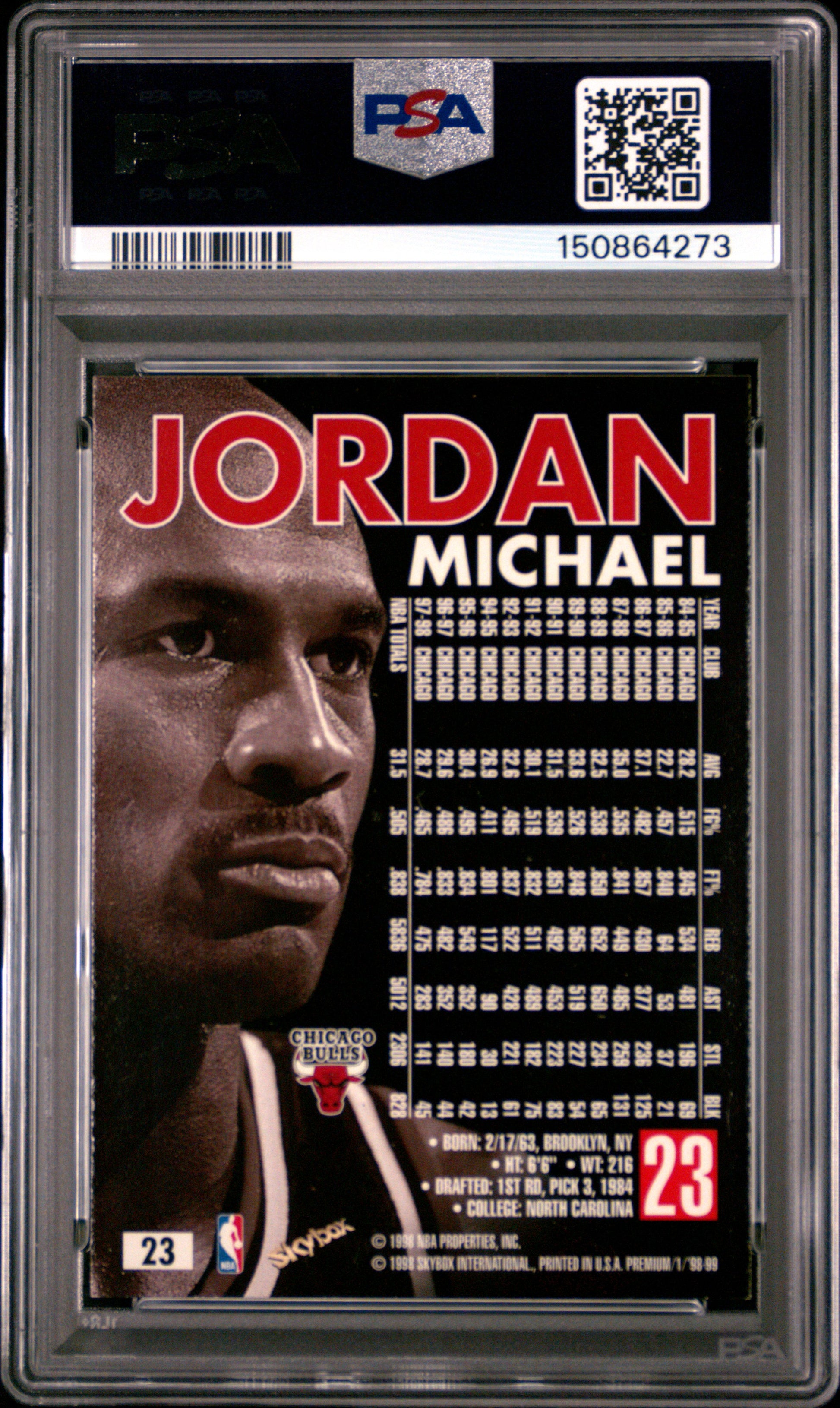 1998 Skybox Premium #23 Michael Jordan PSA 9