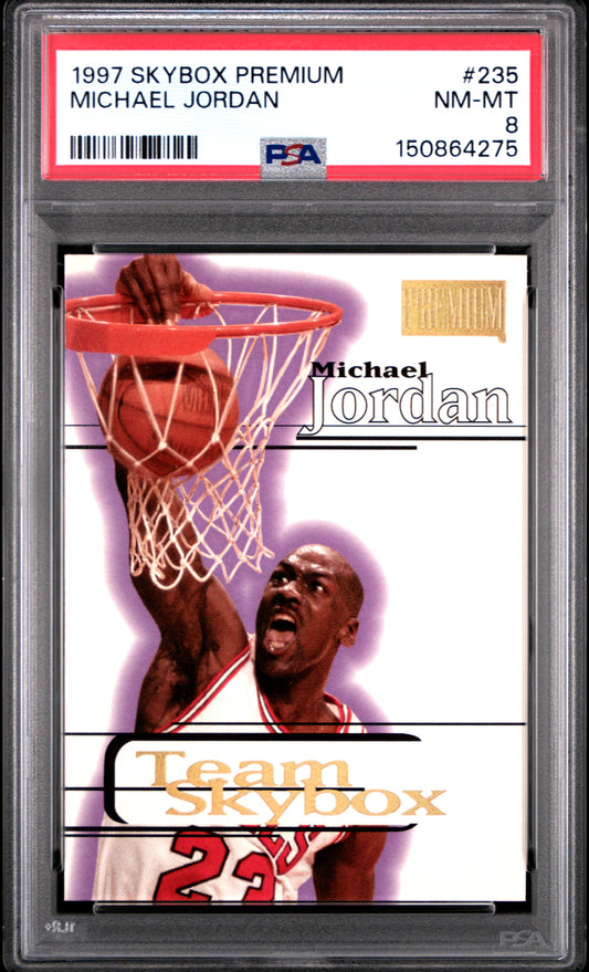 1997 Skybox Premium #235 Michael Jordan PSA 8
