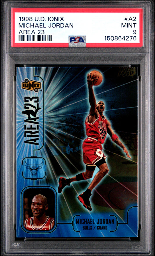 1998 Upper Deck Ionix Area 23 #A2 Michael Jordan PSA 9
