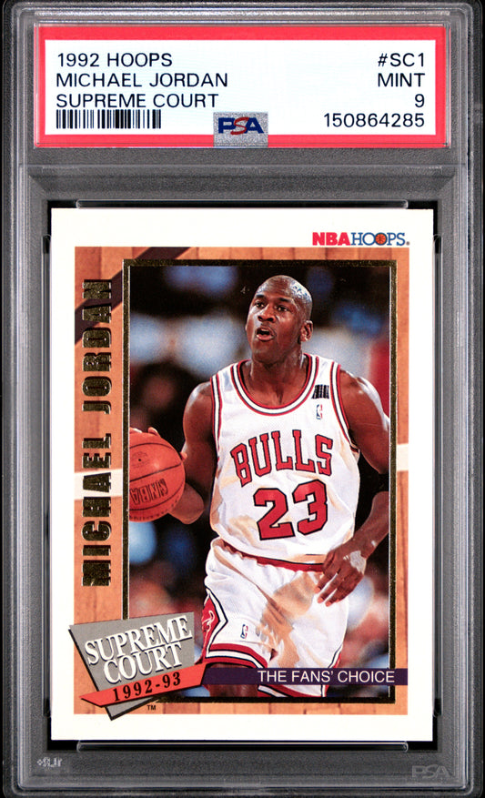 1992 Hoops Supreme Court #SC1 Michael Jordan PSA 9 (4285)