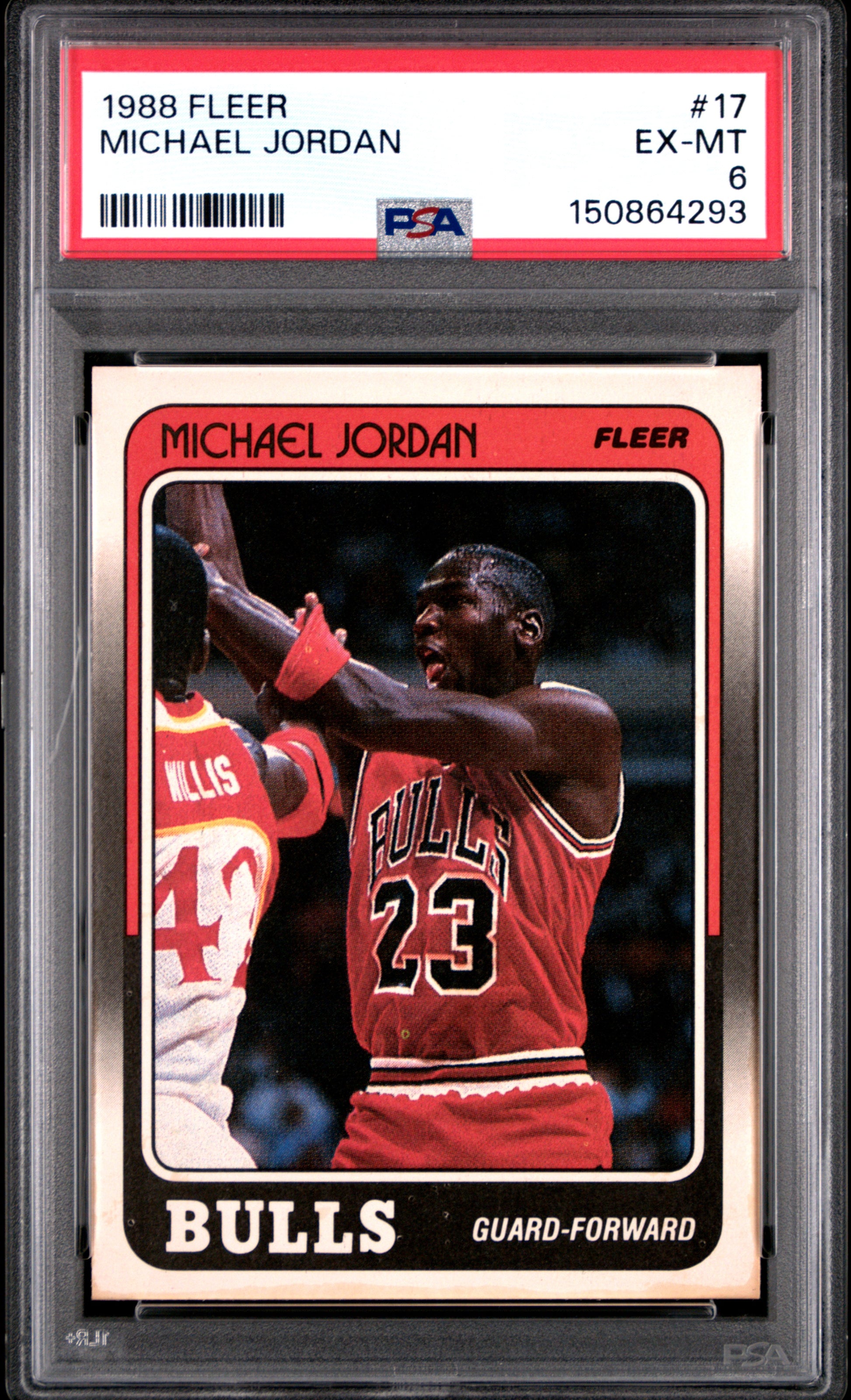 1988 Fleer #17 Michael Jordan PSA 6