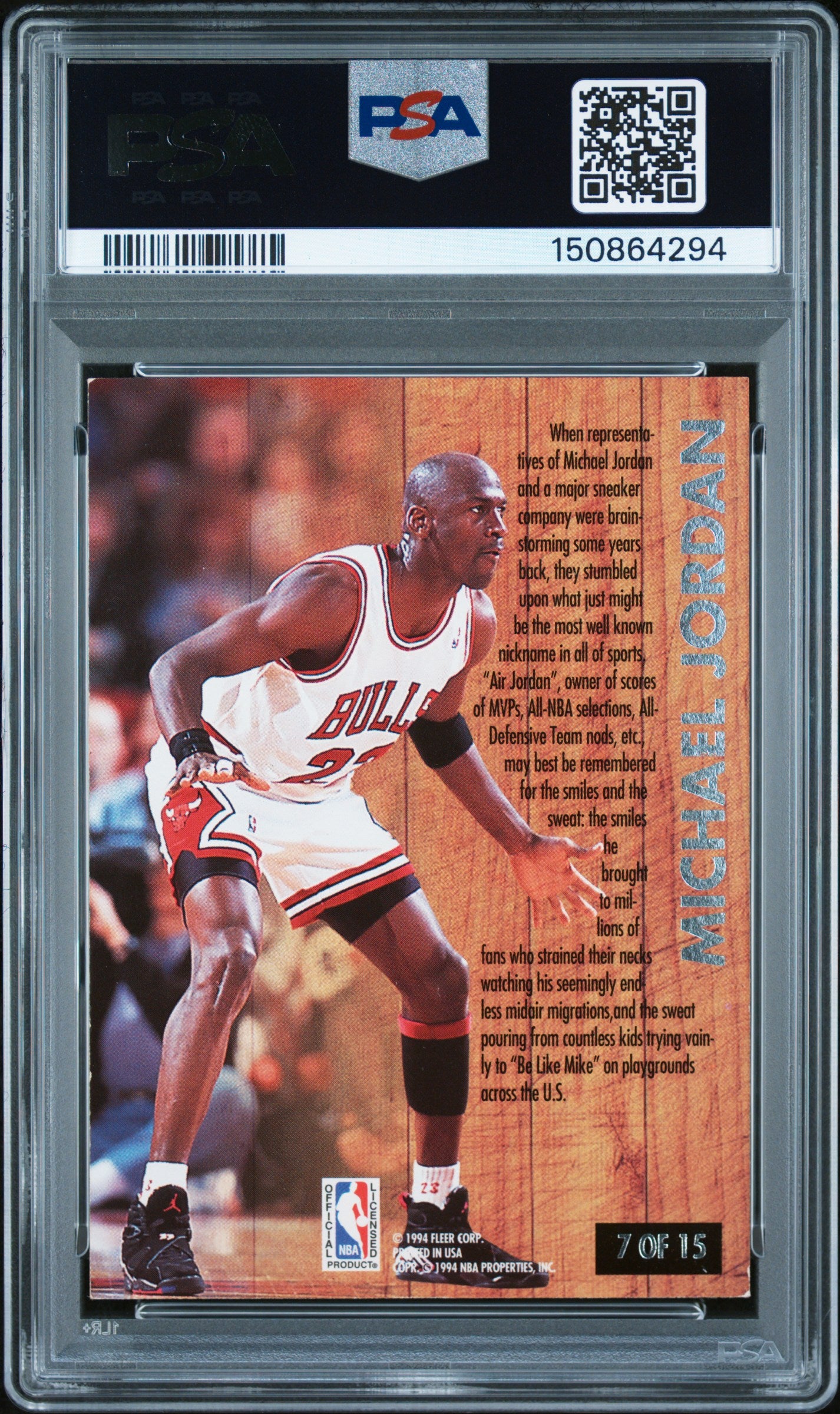 1993 Ultra Famous Nicknames #7 Michael Jordan PSA 5