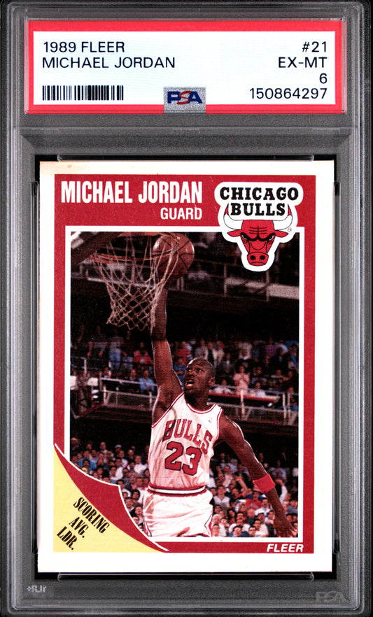 1989 Fleer #21 Michael Jordan PSA 6