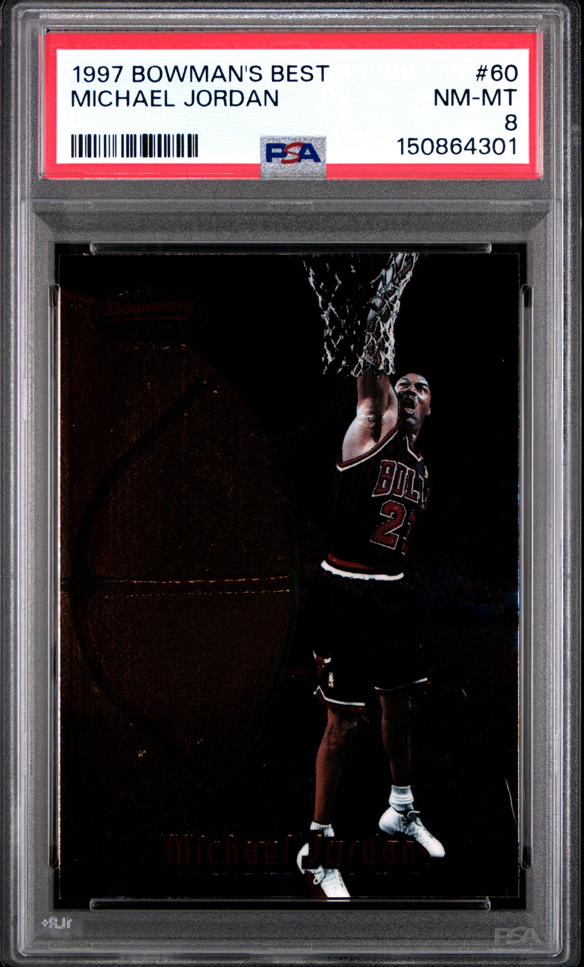 1997 Bowman's Best #60 Michael Jordan PSA 8