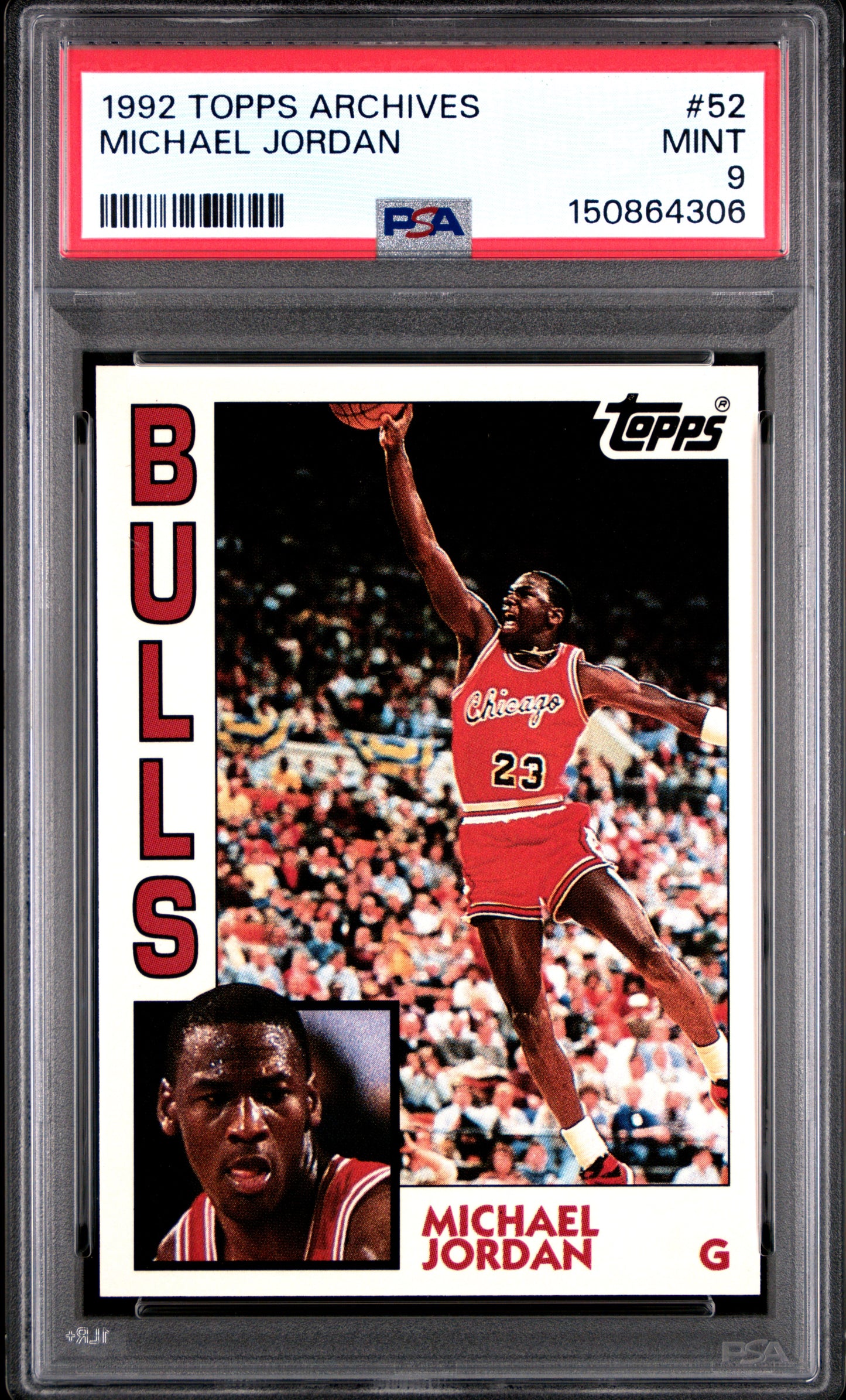 1992 Topps Archives #52 Michael Jordan PSA 9