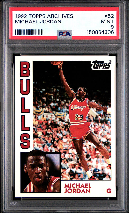1992 Topps Archives #52 Michael Jordan PSA 9