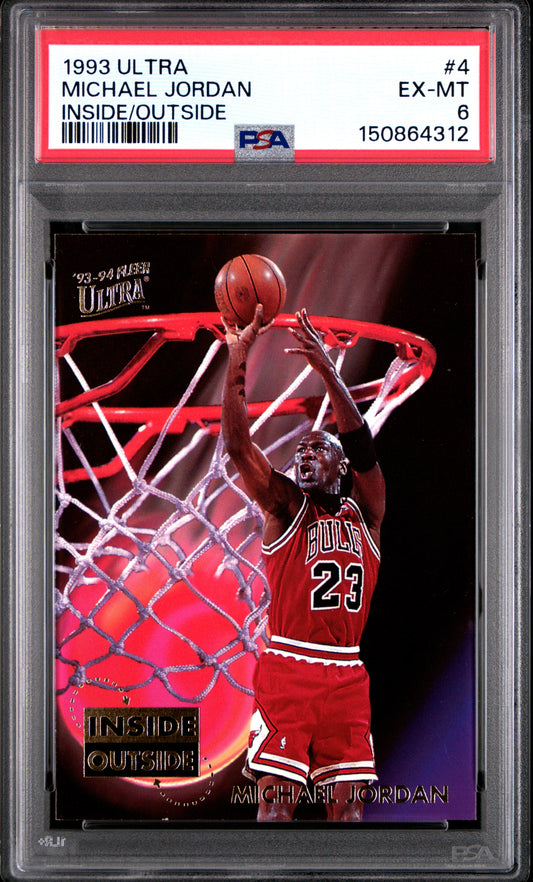 1993 Ultra Inside/Outside #4 Michael Jordan PSA 6