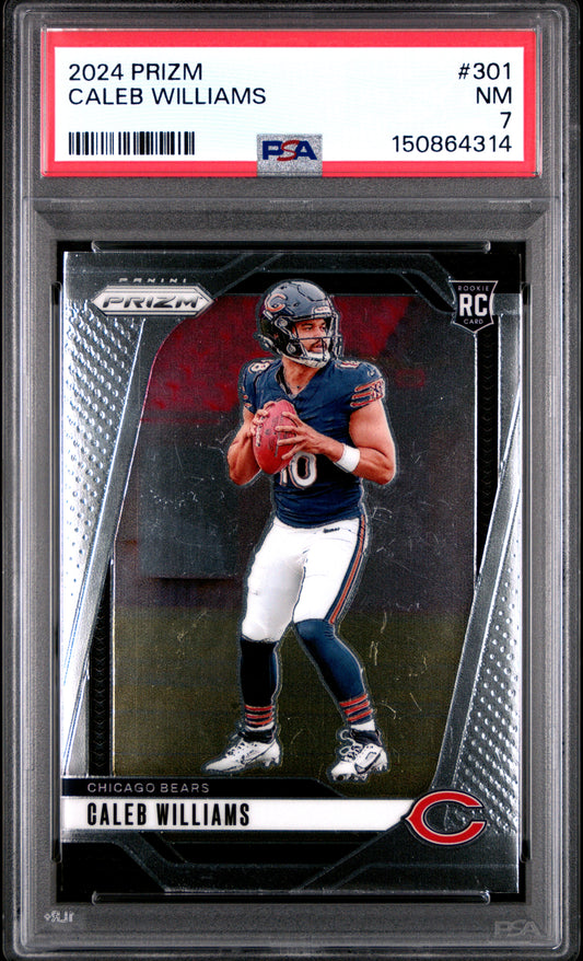 2024 Panini Prizm #301 Caleb Williams RC PSA 7