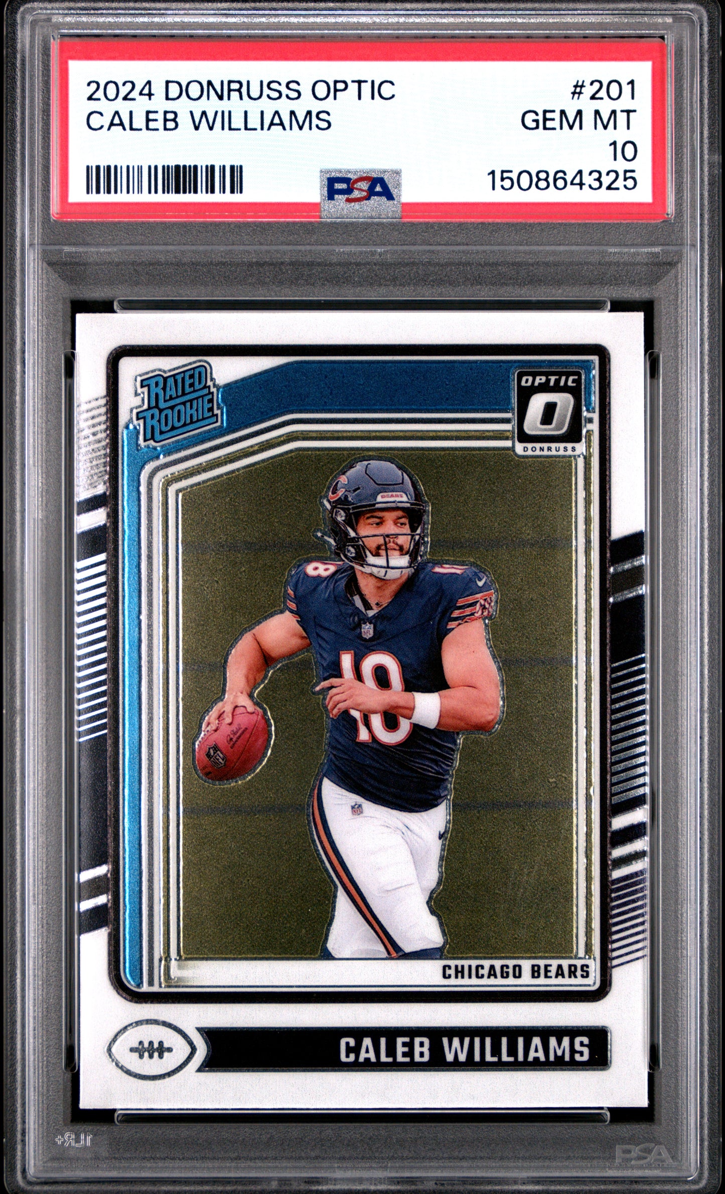 2024 Panini Donruss Optic #201 Caleb Williams RC PSA 10