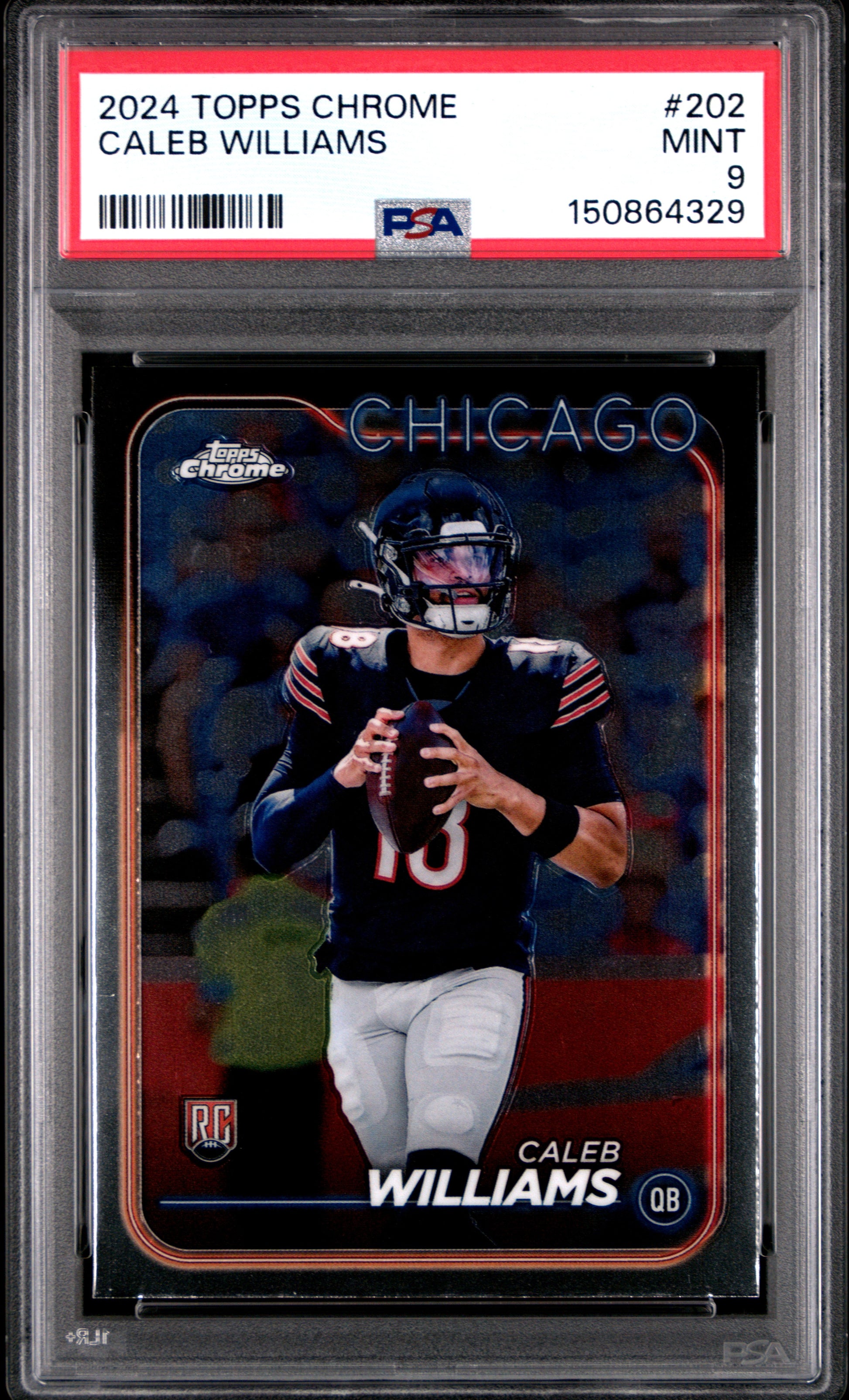 2024 Topps Chrome #202 Caleb Williams RC PSA 9