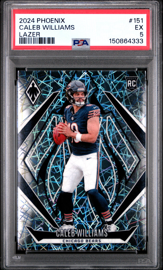 2024 Panini Phoenix #151 Lazer Caleb Williams RC PSA 5