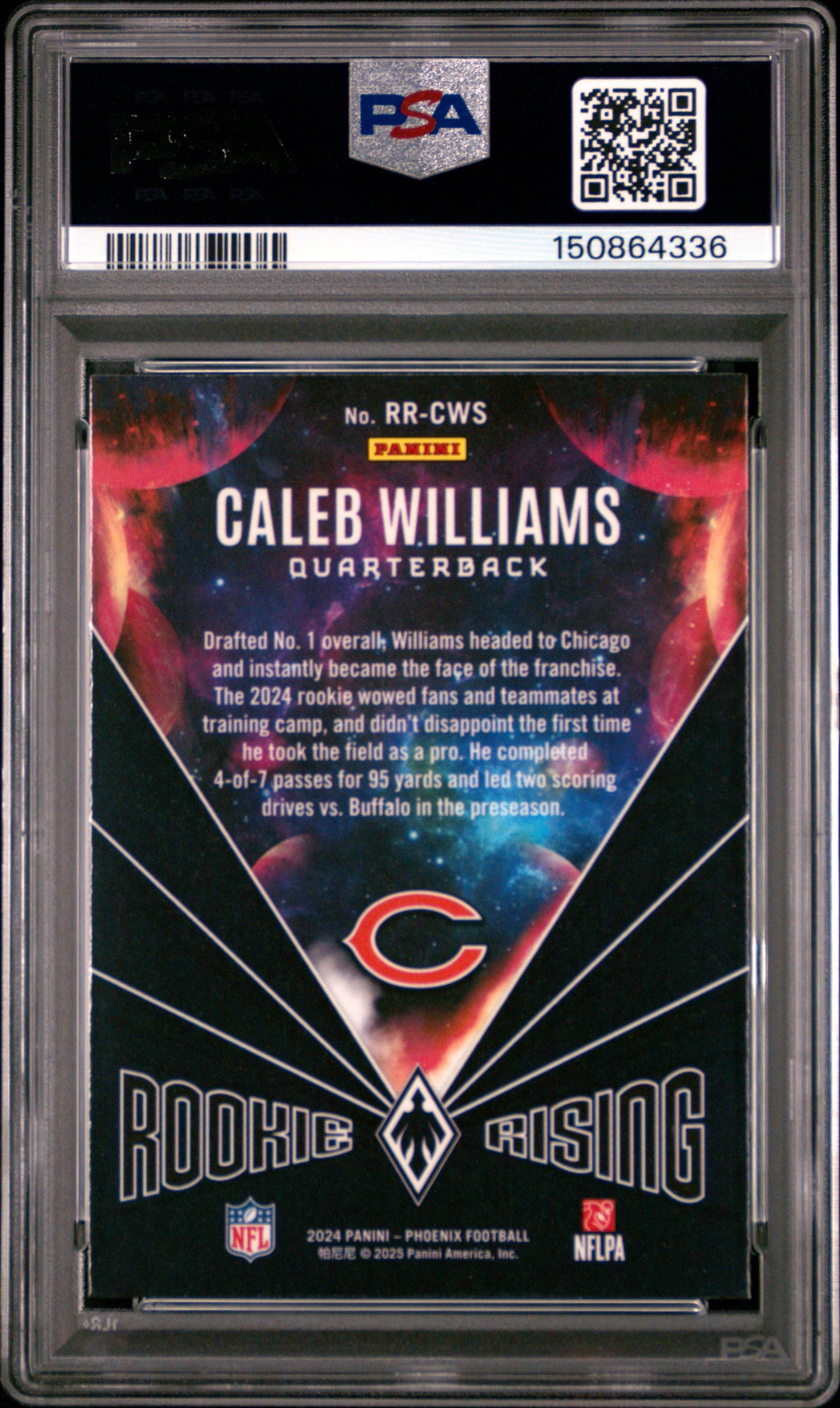 2024 Panini Phoenix Rookie Rising #RRCWS Caleb Williams RC PSA 6