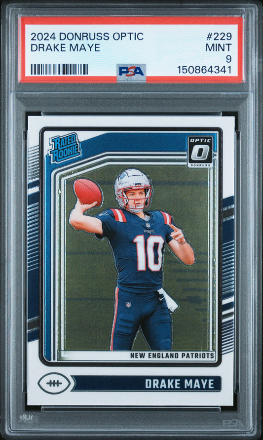 2024 Panini Donruss Optic #229 Drake Maye RC PSA 9 (4341)