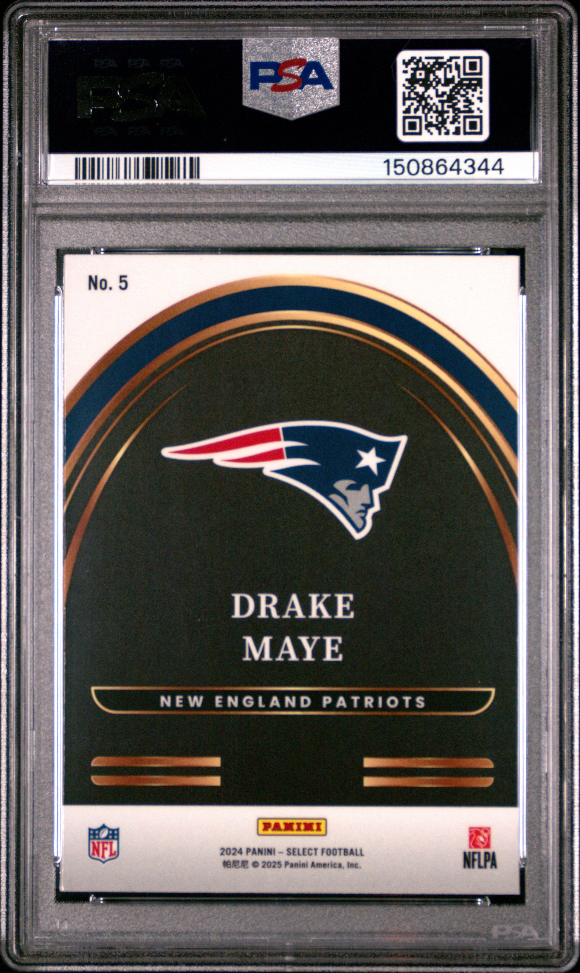 2024 Panini Select Select Future #5 Drake Maye RC PSA 6