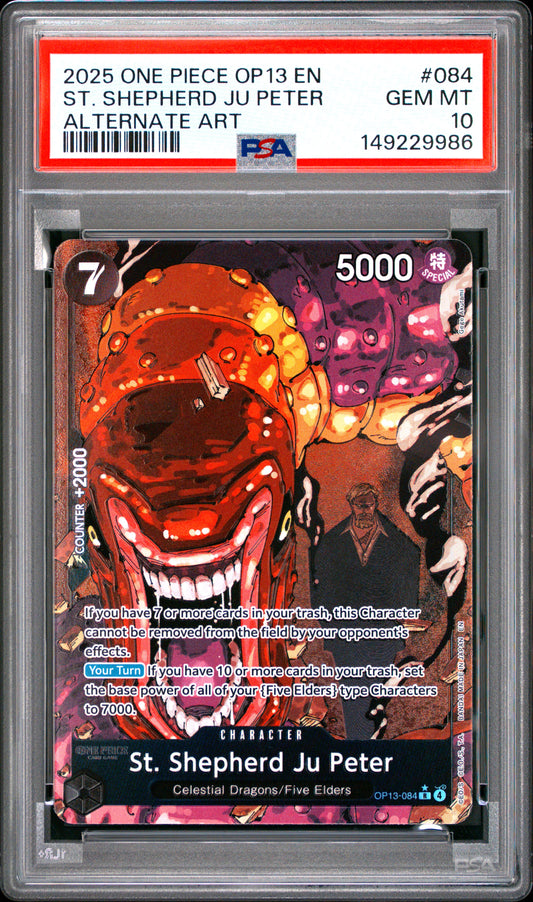 2025 One Piece Op13-Carr. On His Will #084 St. Shepherd Ju Peter Alt Art PSA 10