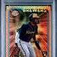 2024 Topps Chrome Radiating Rookies #RR8 Jackson Chourio RC PSA 8