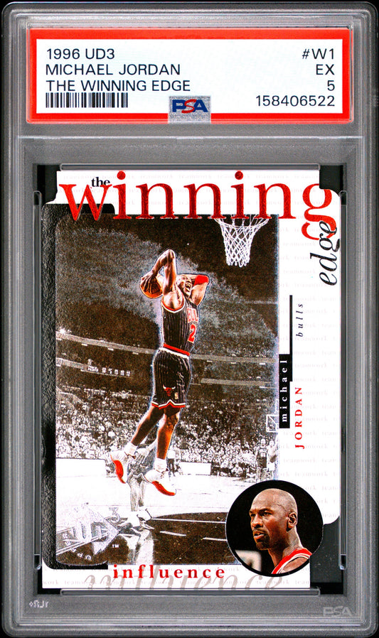 1996 UD3 #W1 Michael Jordan The Winning Edge PSA 5