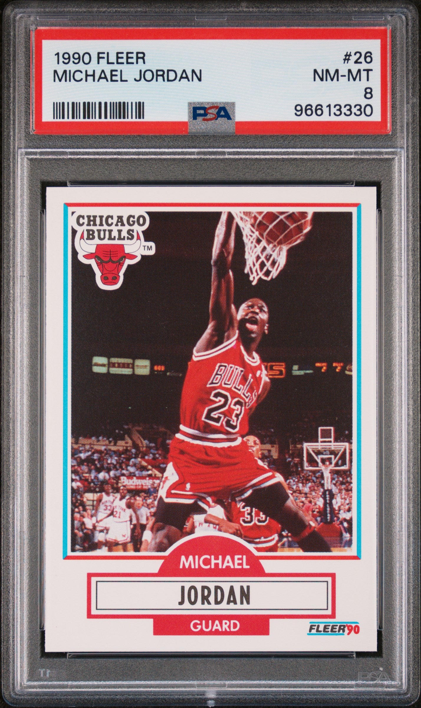 1990 Fleer #26 Michael Jordan PSA 8 (3330)