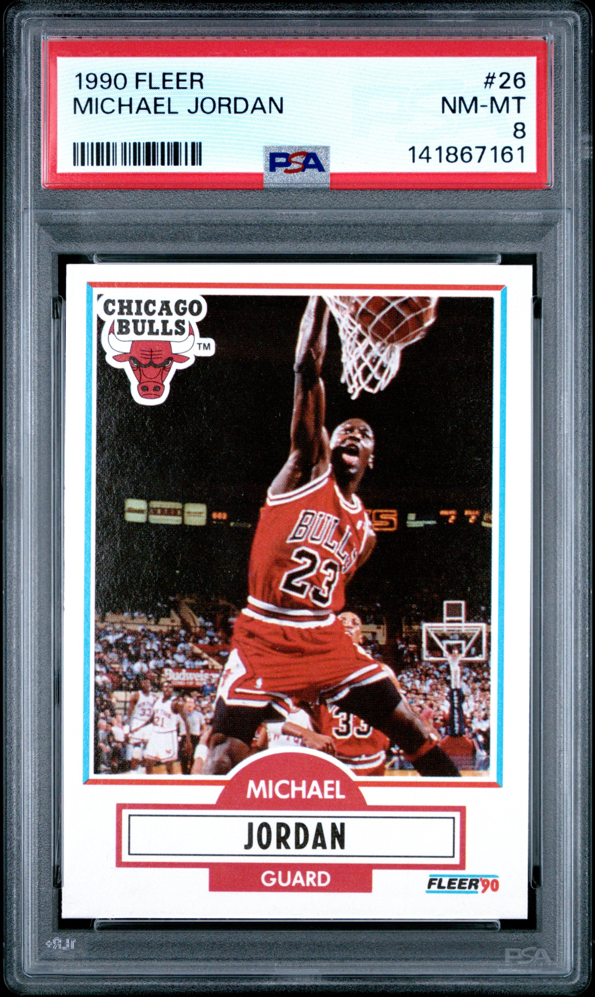 1990 Fleer #26 Michael Jordan PSA 8 (7161)
