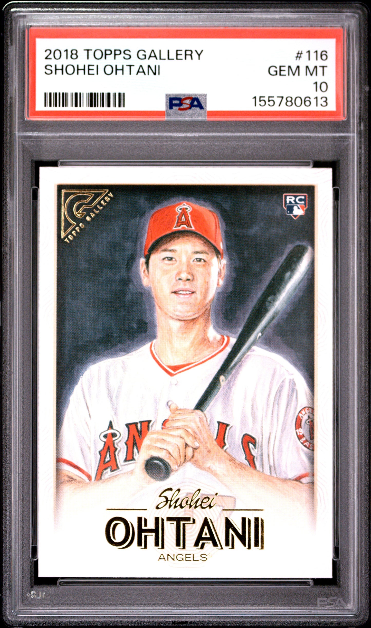 2018 Topps Gallery #116 Shohei Ohtani RC PSA 10
