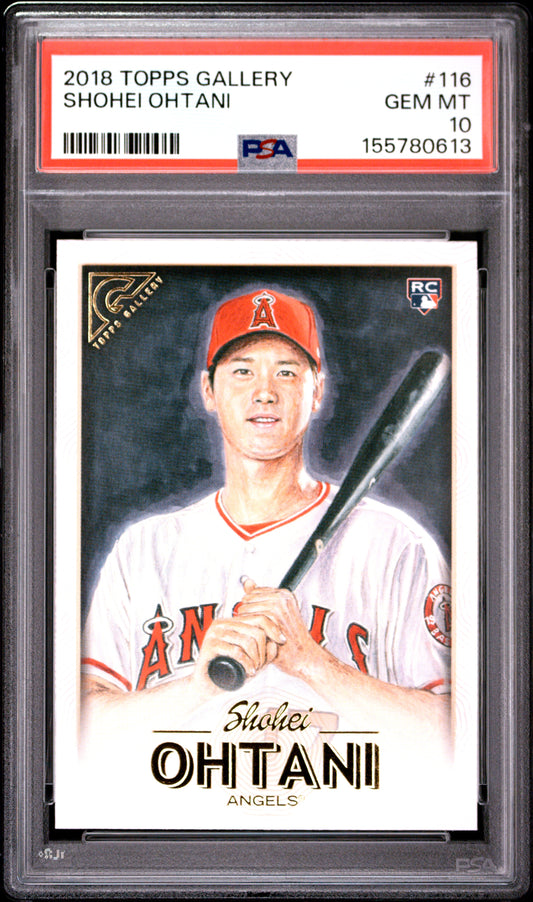2018 Topps Gallery #116 Shohei Ohtani RC PSA 10