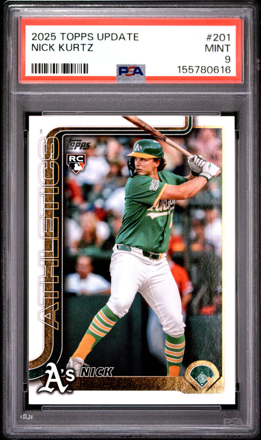 2025 Topps Update #201 Nick Kurtz RC PSA 9 (0616)