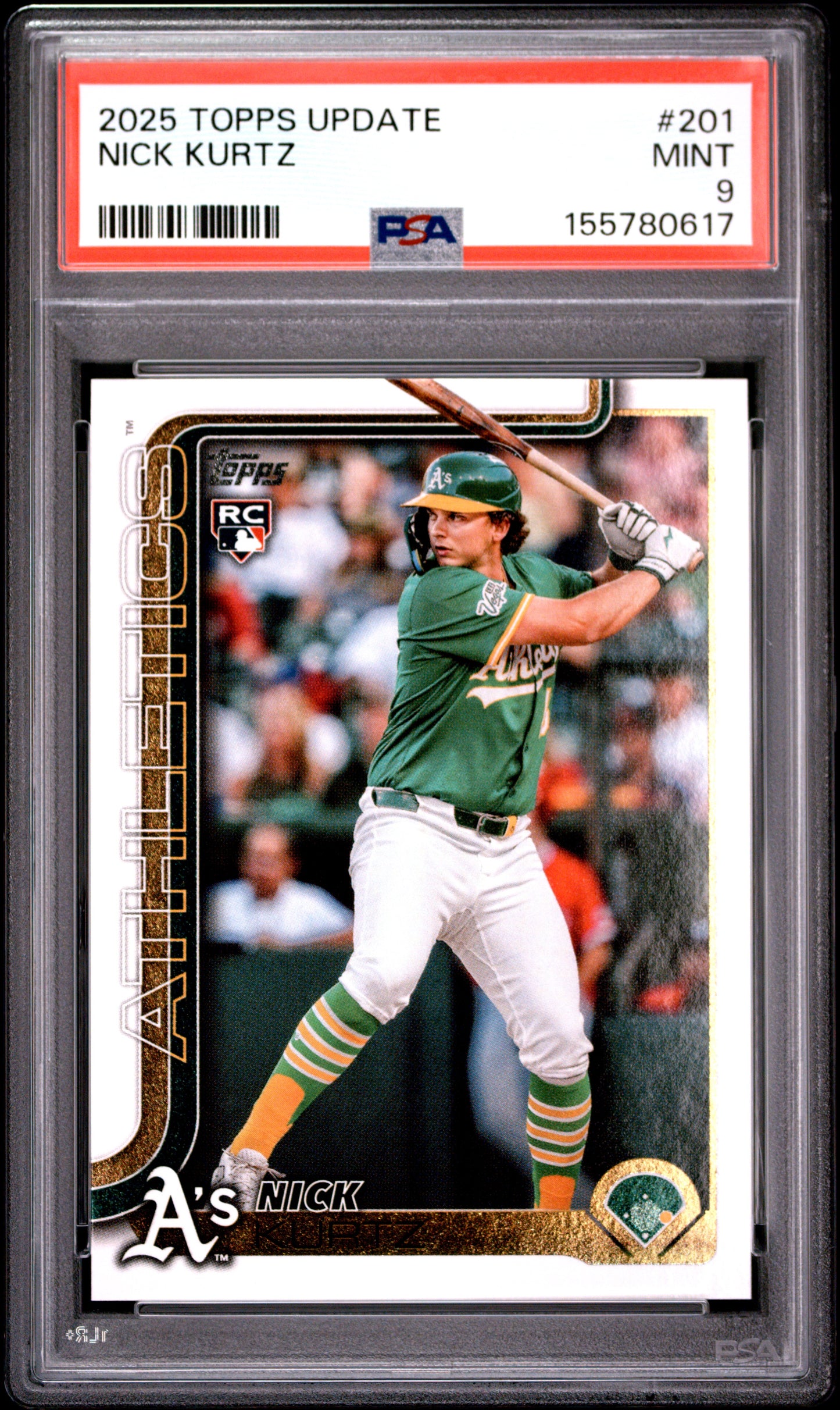 2025 Topps Update #201 Nick Kurtz RC PSA 9