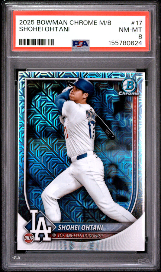 2025 Bowman Chrome Mega Box #17 Shohei Ohtani PSA 8