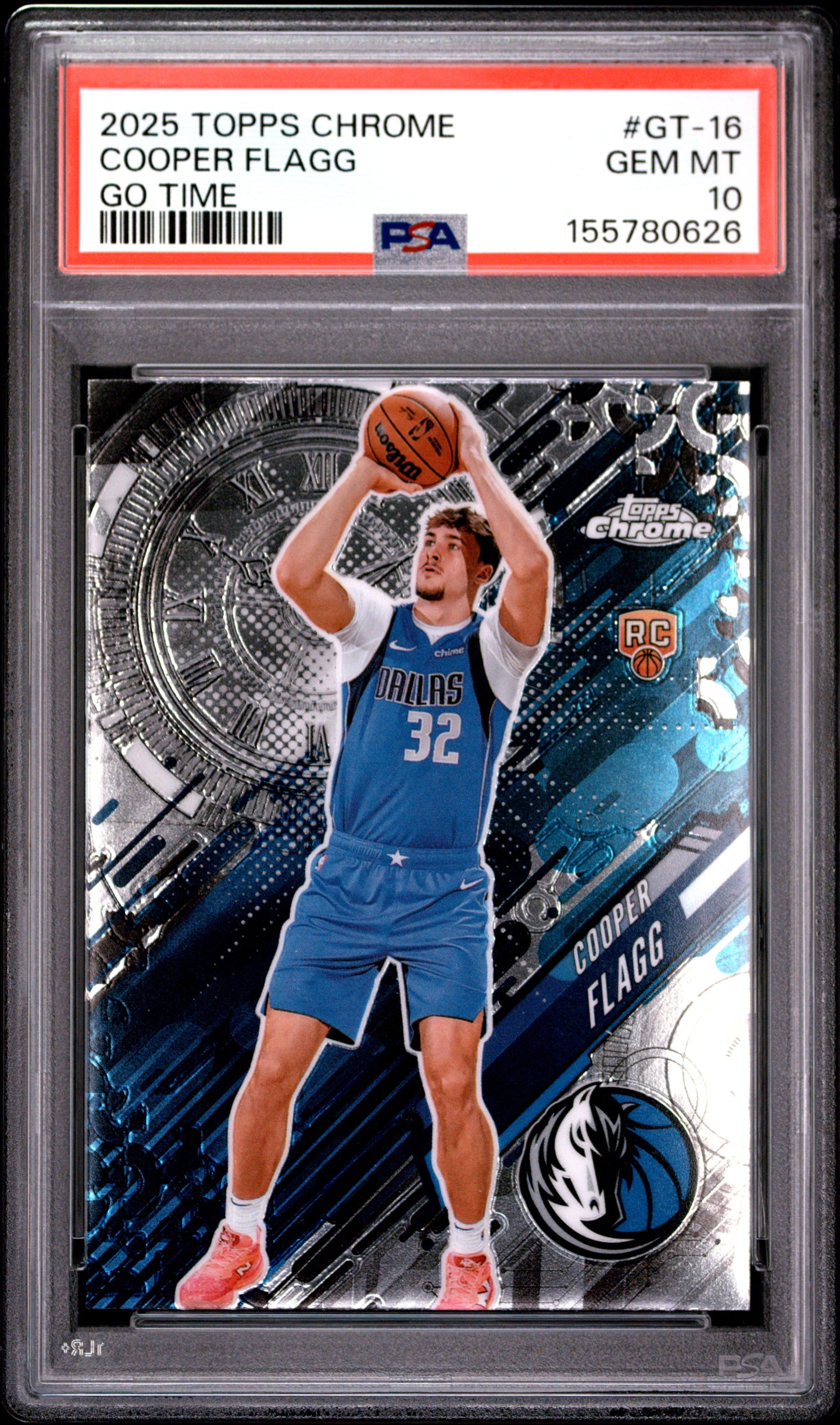 2025 Topps Chrome Go Time #GT-16 Cooper Flagg RC PSA 10