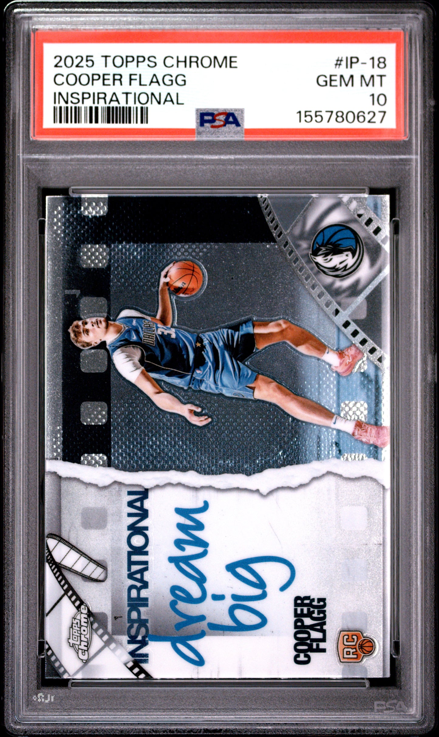 2025 Topps Chrome Inspirational #IP-18 Cooper Flagg RC PSA 10