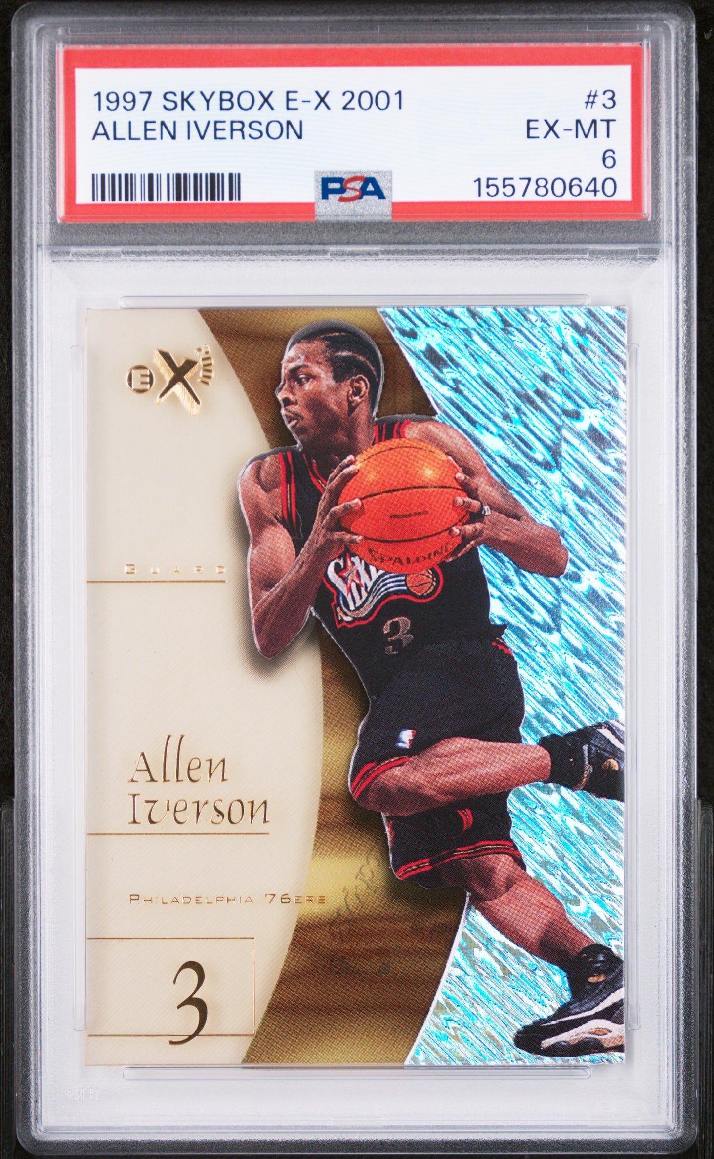 1997 Skybox E-X2001 #3 Allen Iverson PSA 6