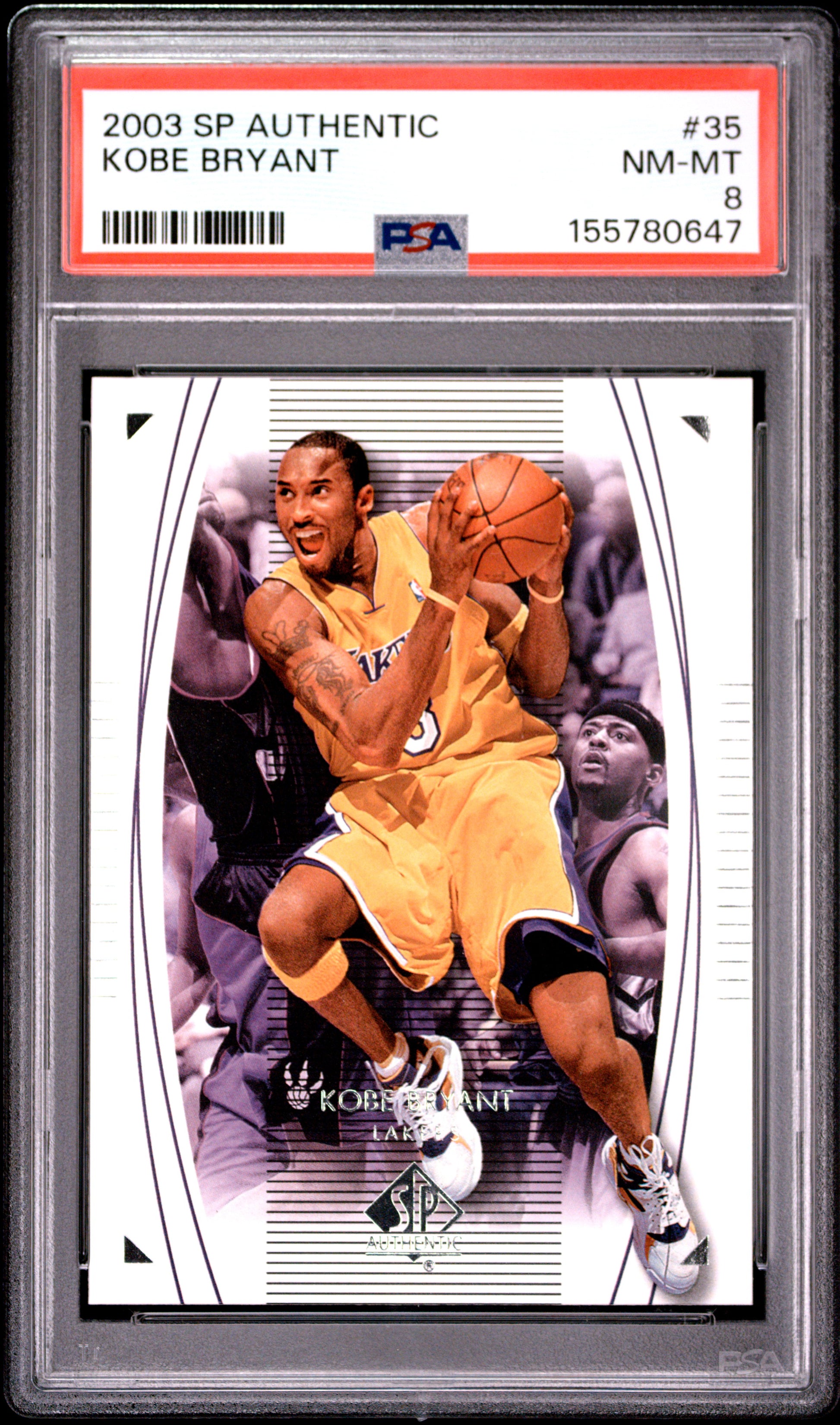 2003 Sp Authentic #35 Kobe Bryant PSA 8