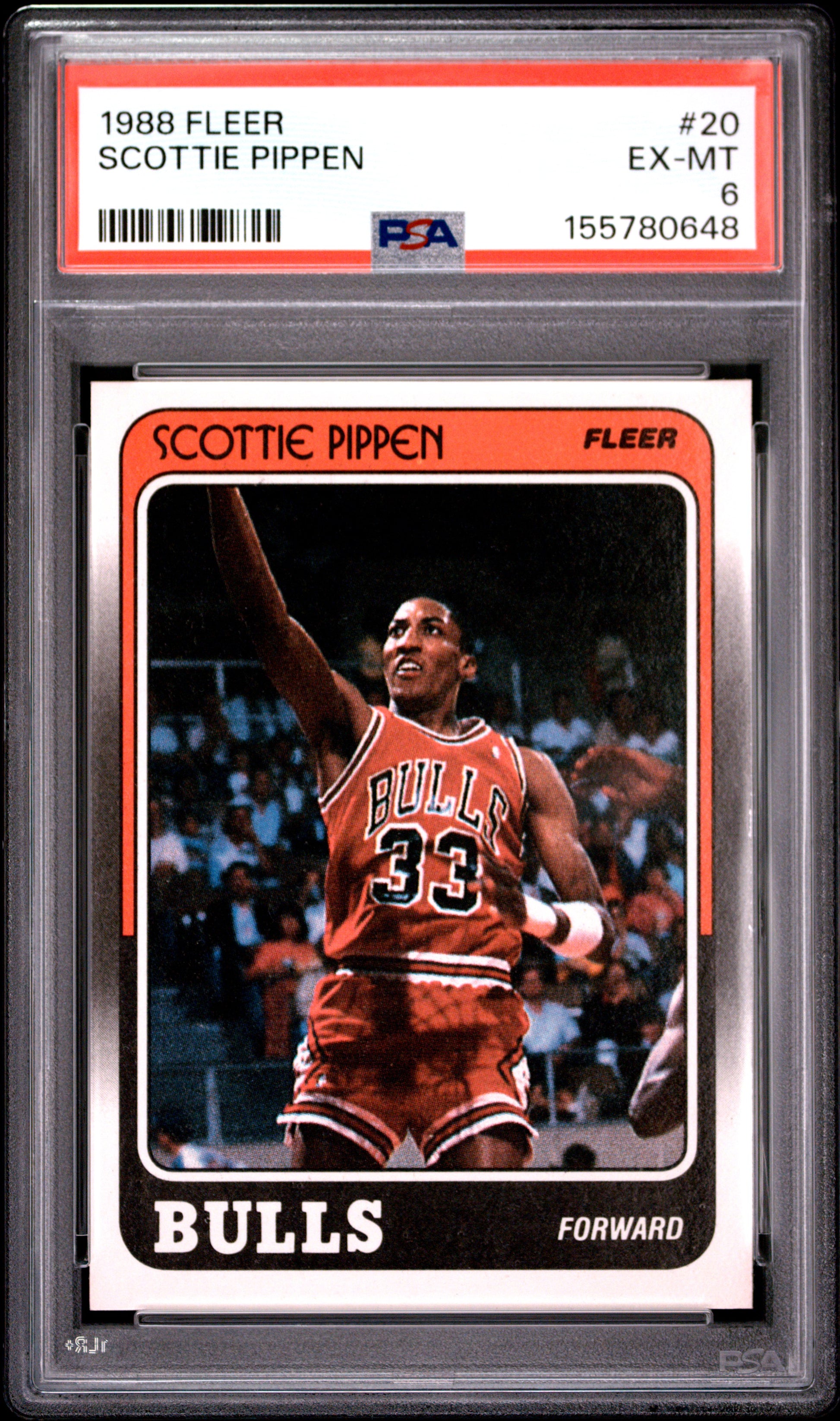 1988 Fleer #20 Scottie Pippen RC PSA 6