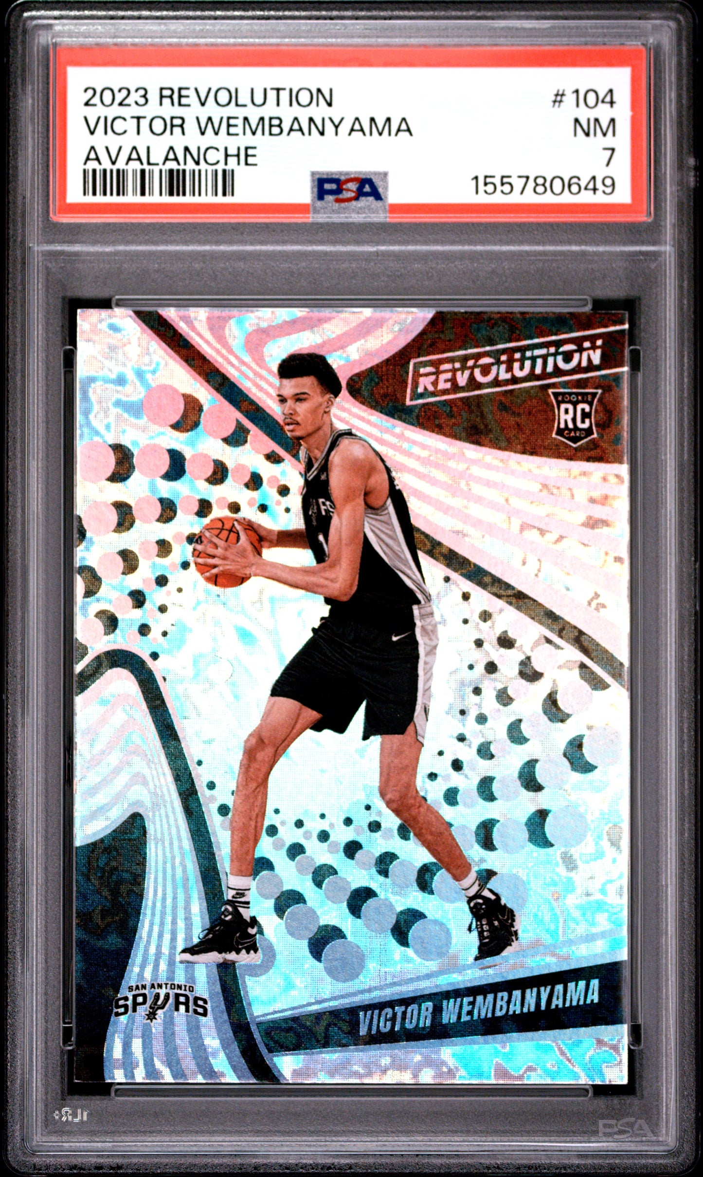 2023 Panini Revolution #104 Avalanche Victor Wembanyama RC PSA 7