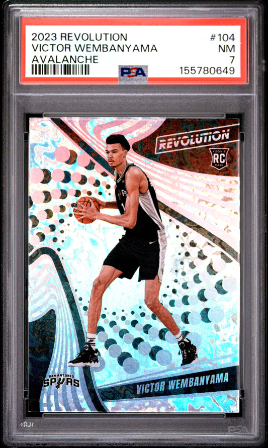 2023 Panini Revolution #104 Avalanche Victor Wembanyama RC PSA 7
