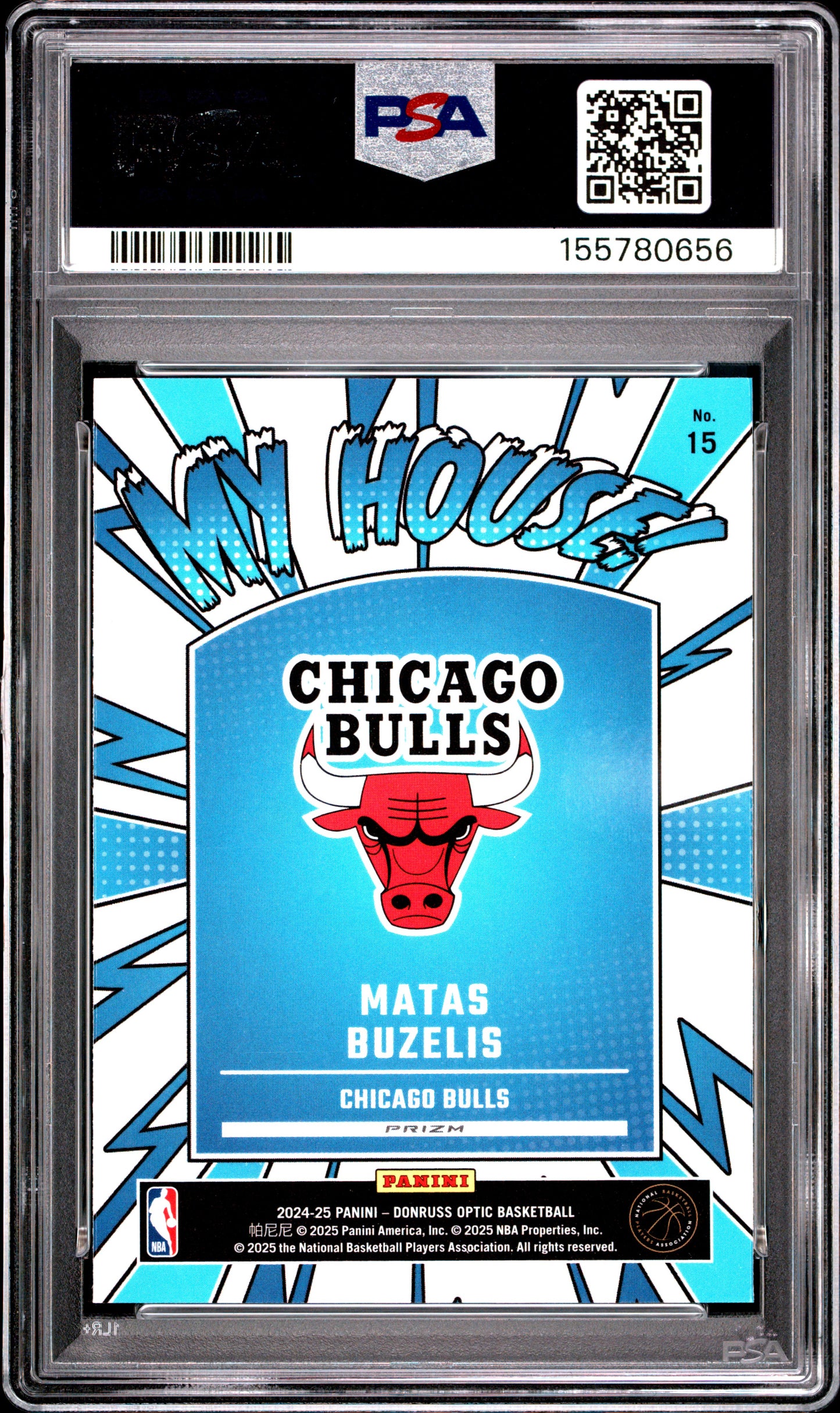 2024 Panini Donruss Optic My House #15 Holo Matas Buzelis RC PSA 10
