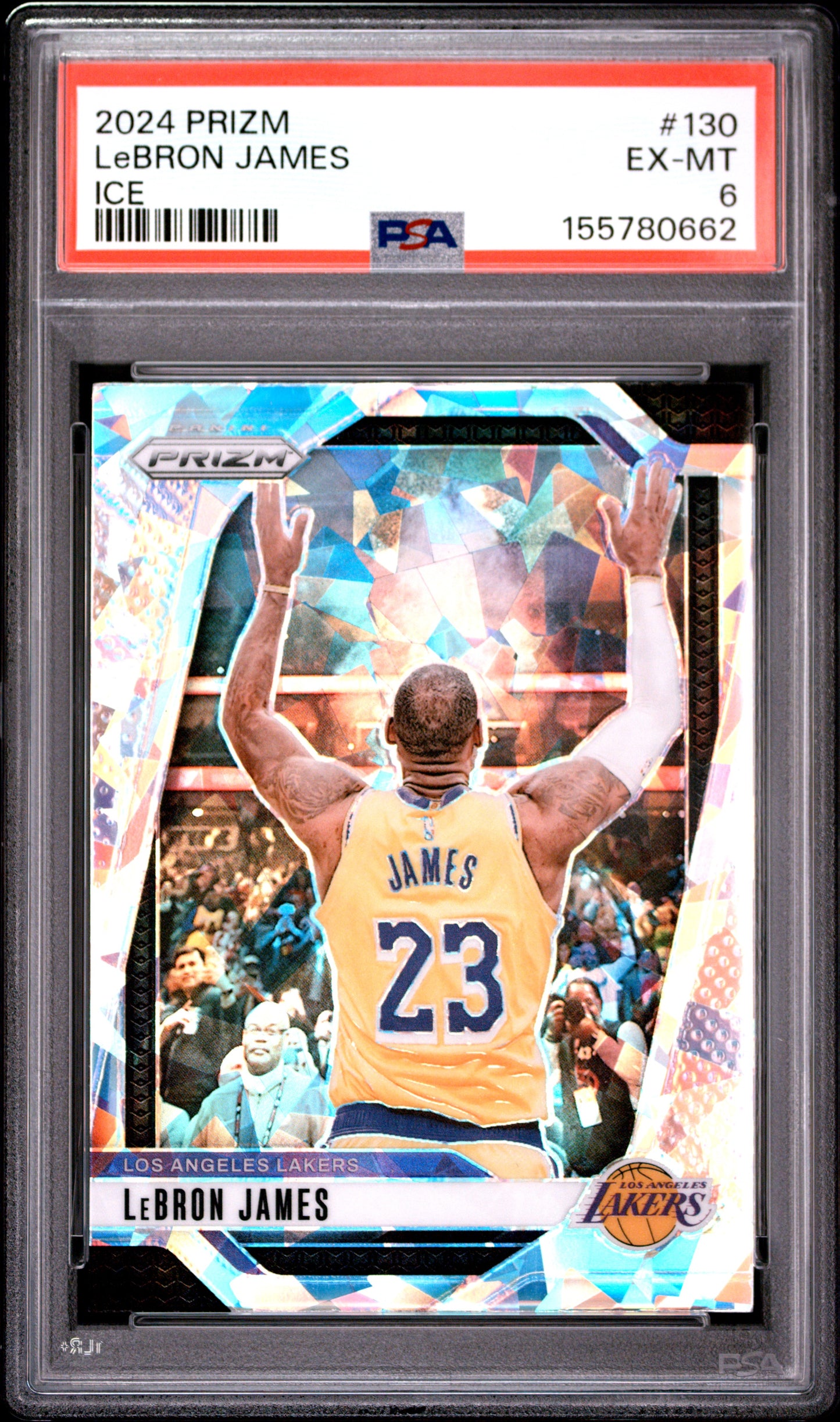 2024 Panini Prizm #130 Ice Lebron James PSA 6
