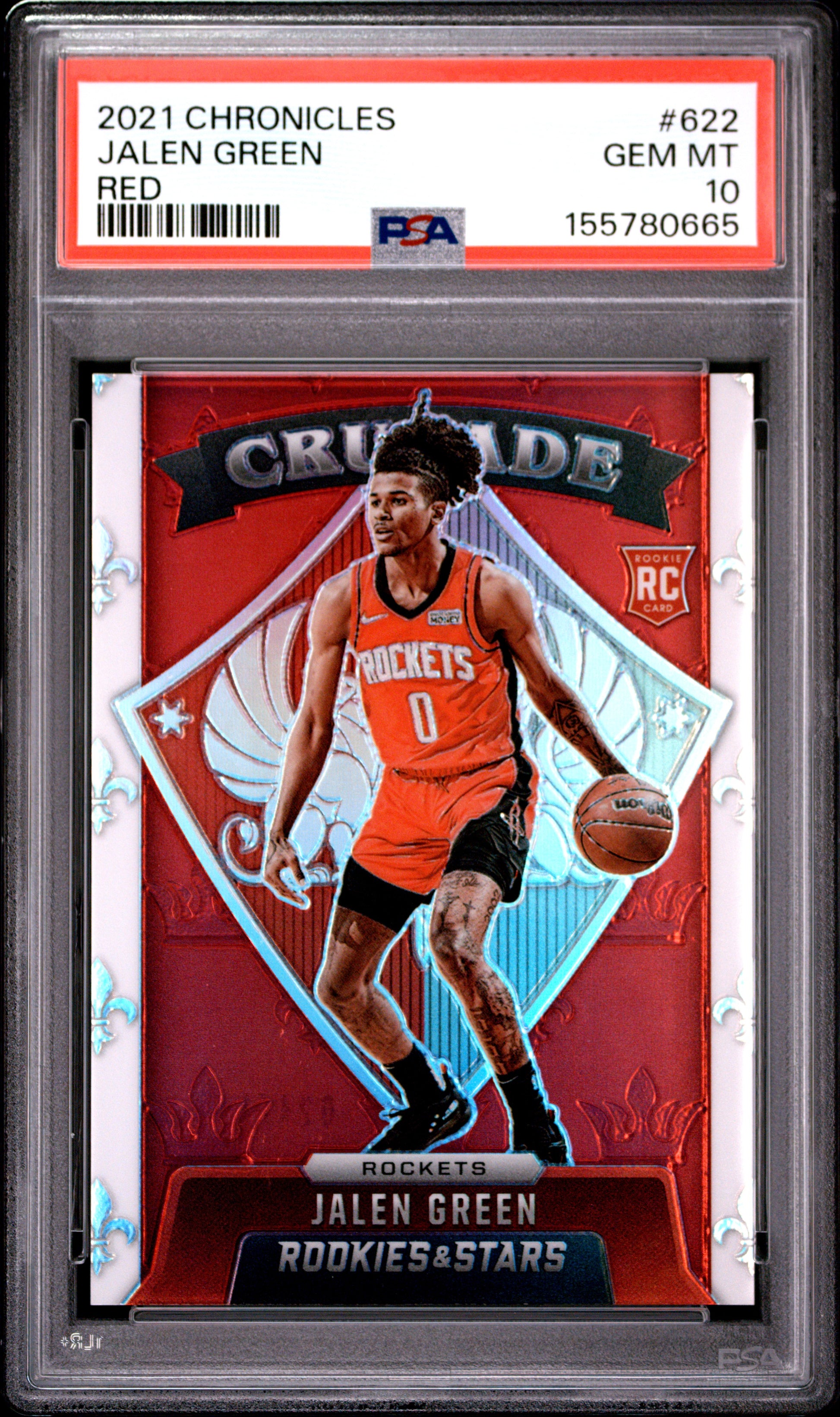 2021 Panini Chronicles #622 Red Jalen Green RC Red #'d /149 PSA 10