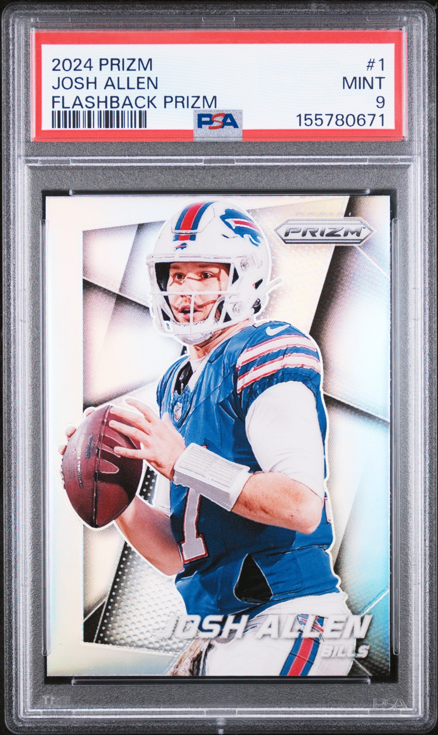 2024 Panini Prizm Prizm Flashback #1 Prizm Josh Allen PSA 9