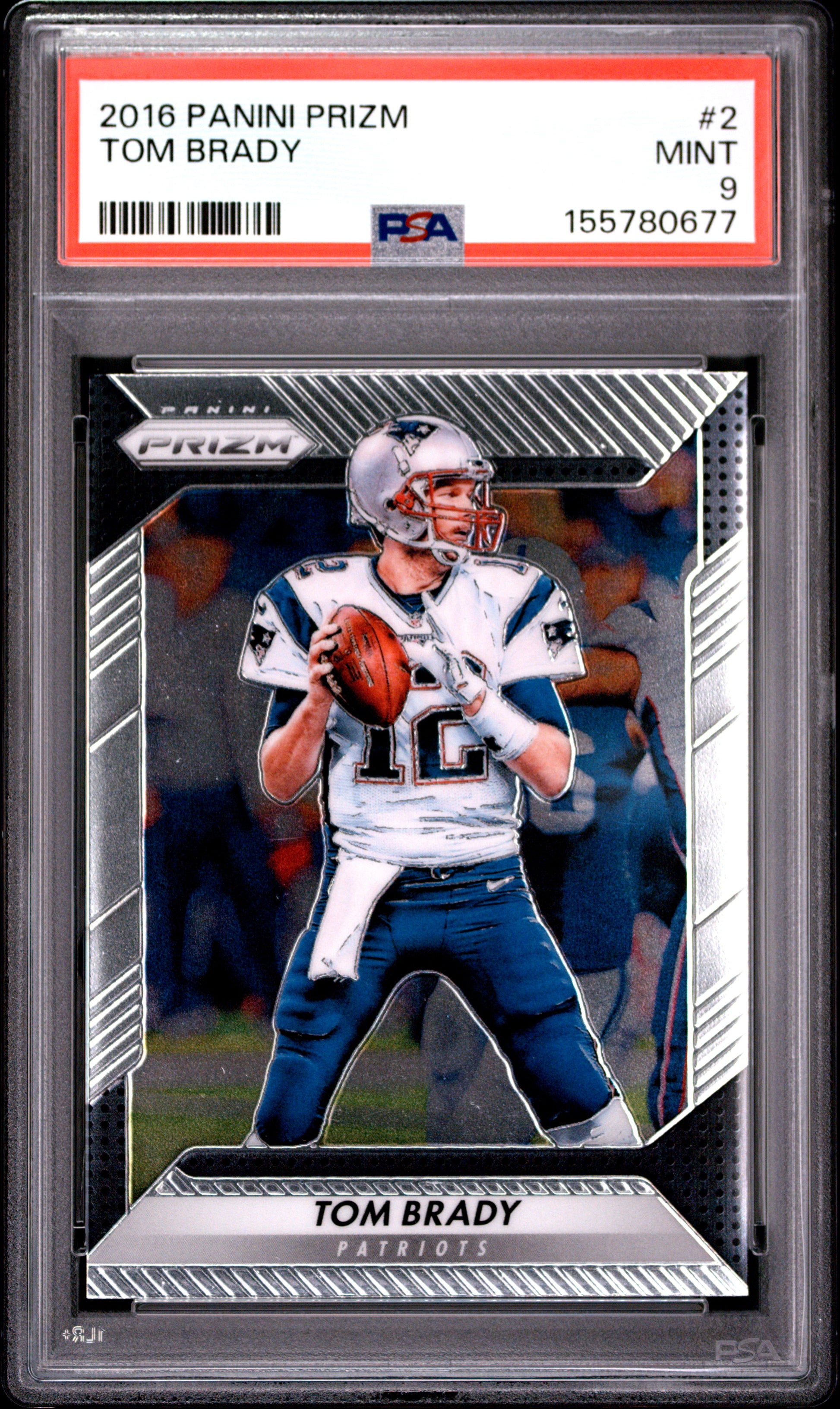 2016 Panini Prizm #2 Tom Brady PSA 9