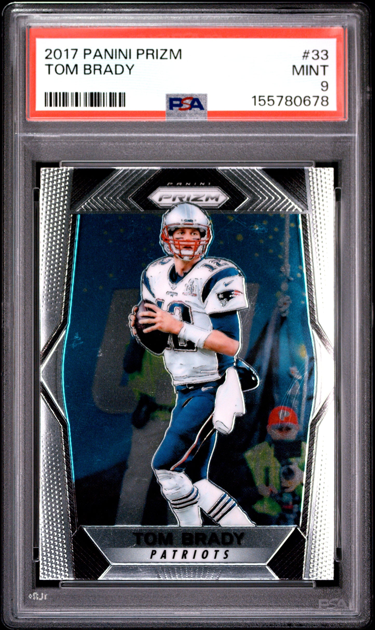 2017 Panini Prizm #33 Tom Brady PSA 9 (3522)