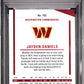 2024 Panini Donruss Elite #165 Status Explosion Jayden Daniels #'d /875 RC PSA 8