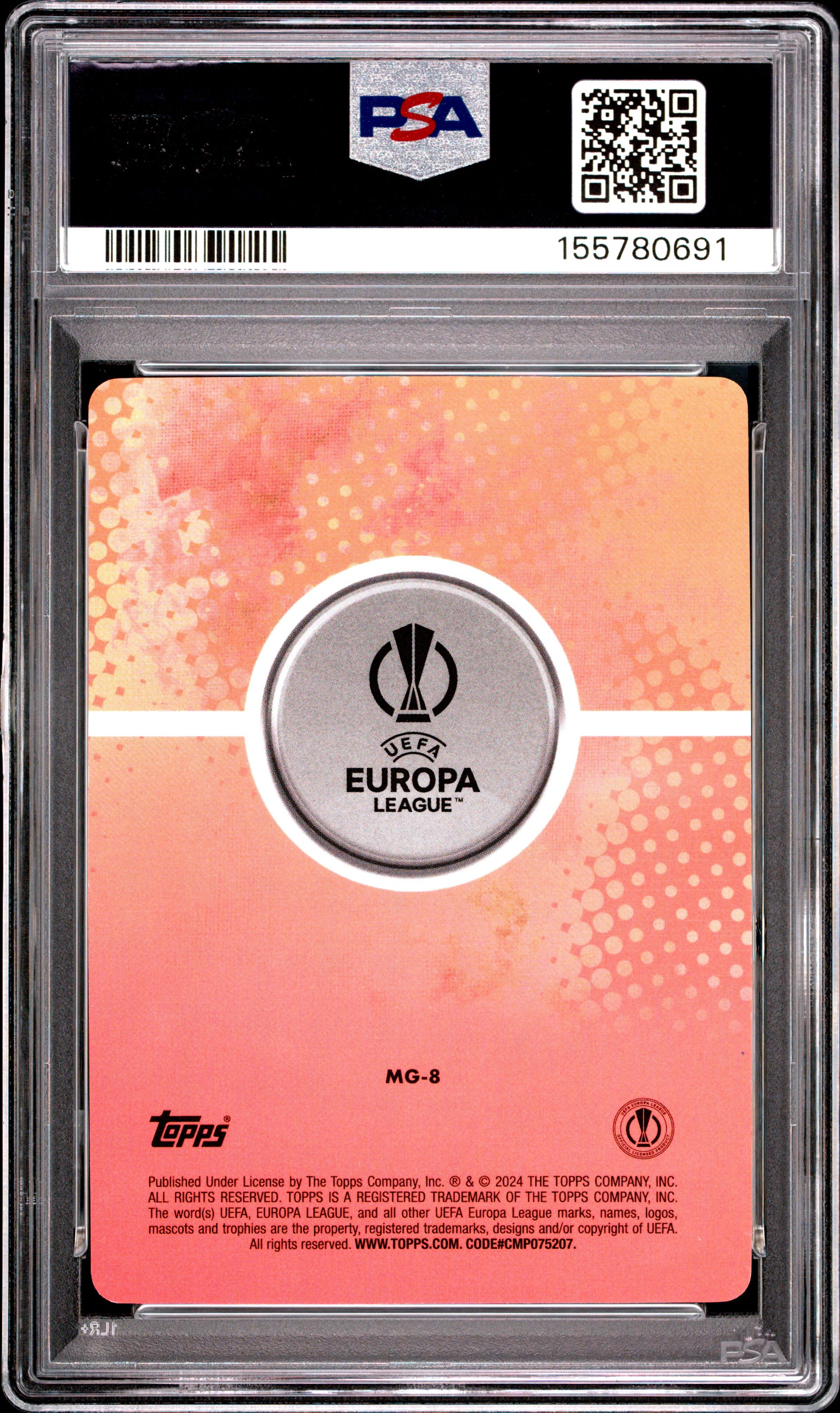 2023-24 Topps Merlin Uefa Club Comp. Merlin's Gamers #MG8 Desire Doue PSA 9