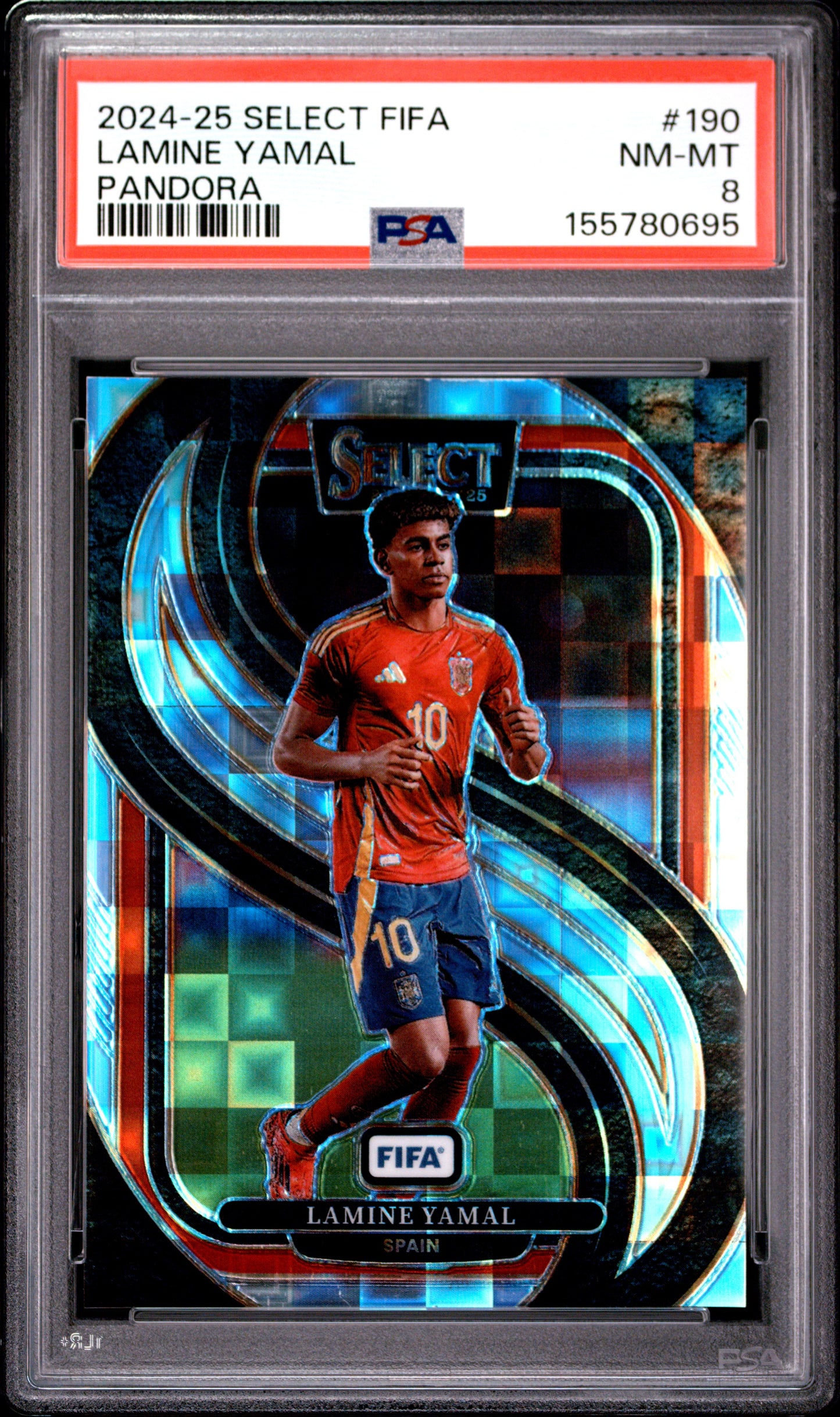 2024-25 Panini Select Fifa #190 Pandora Lamine Yamal PSA 8