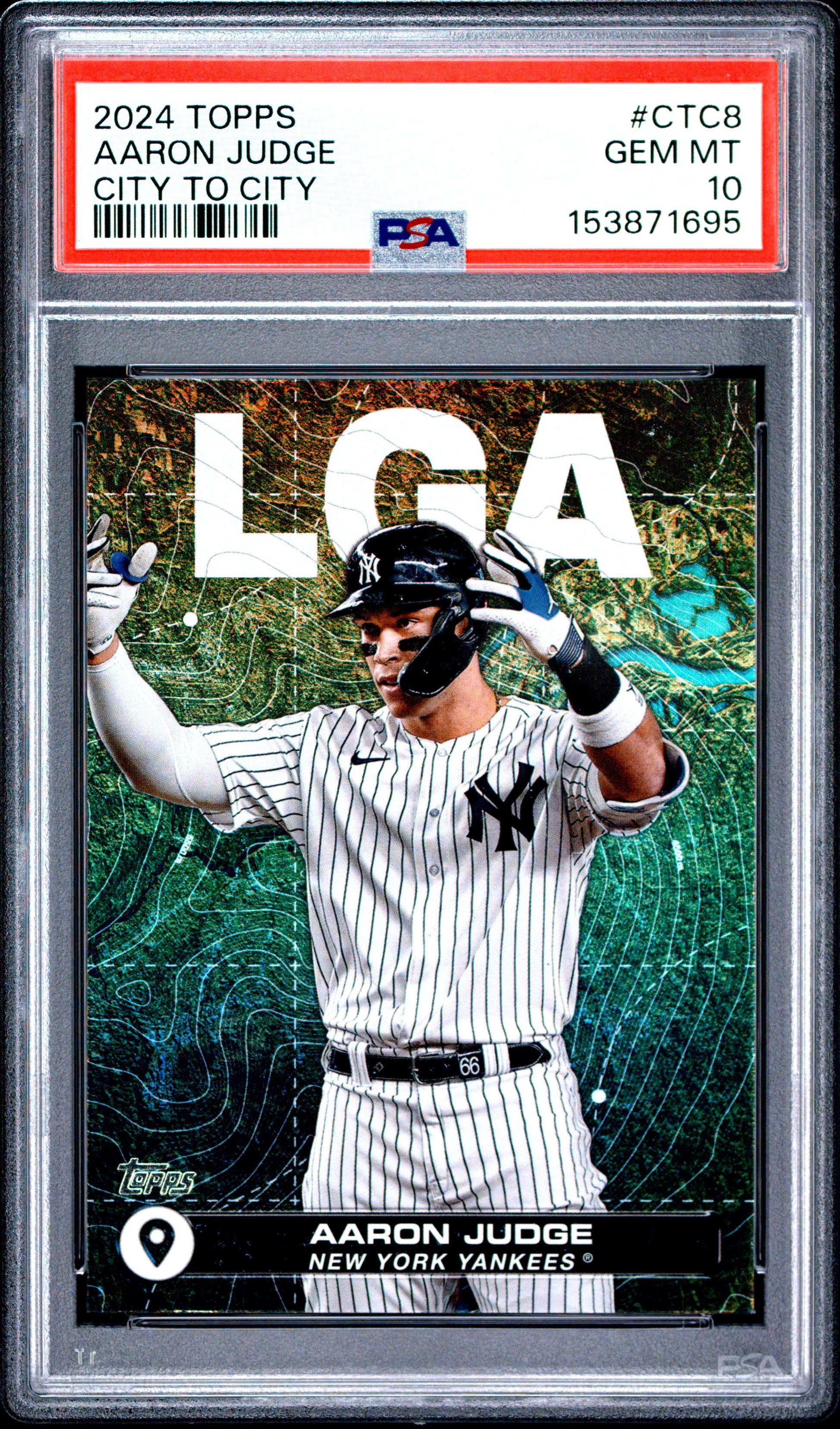 2024 Topps City To City #CTC8 Aaron Judge PSA 10