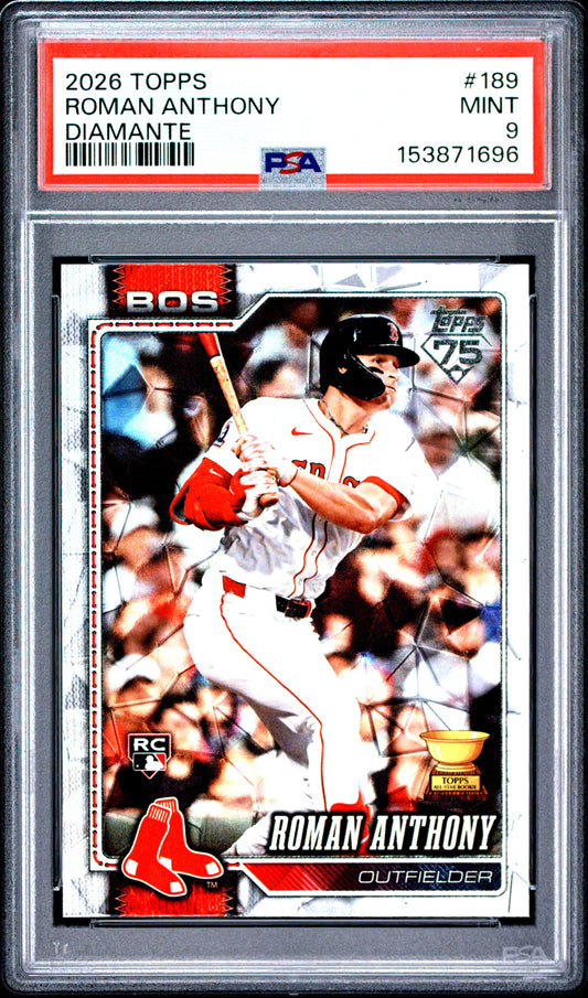 2026 Topps #189 Diamante Roman Anthony RC PSA 9